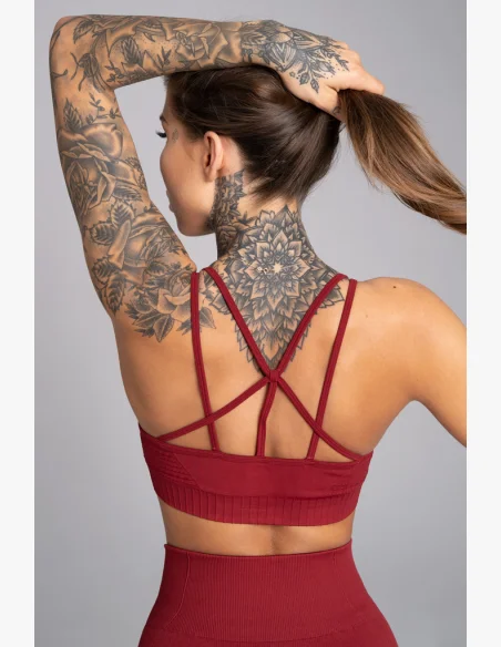 GYM GLAMOUR • Brassiere Fitness Seamless Bordo Gym Glamour • NebShop
