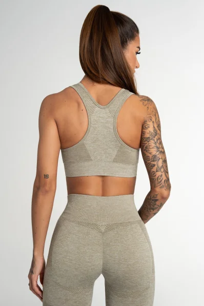 GYM GLAMOUR • Bra Fitness Fusion Khaki Gym Glamour • NebShop 2