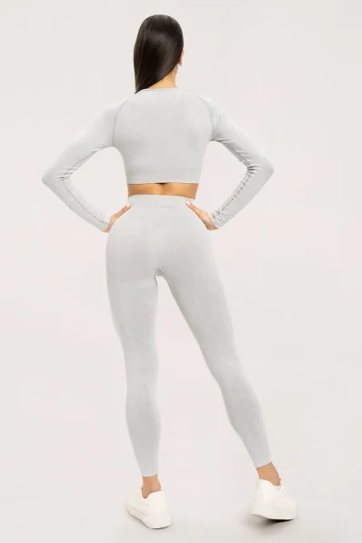Gym Glamour Stone Washed bianche • NebShop 2