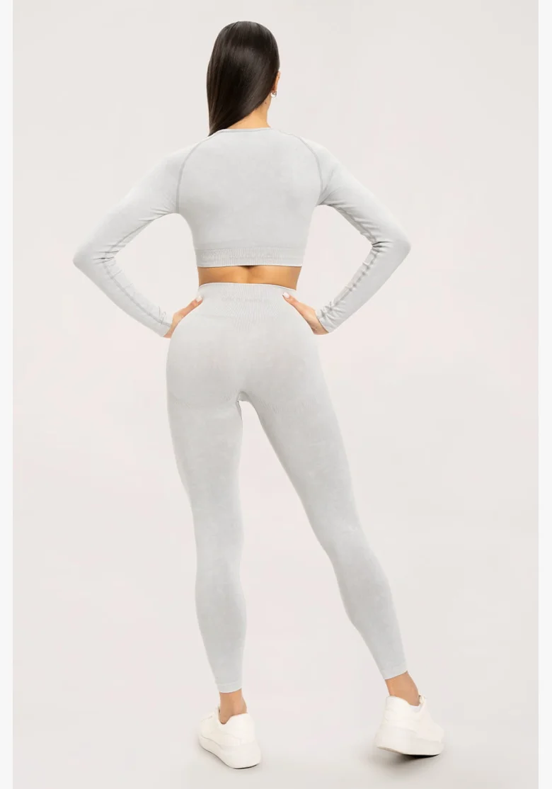 Gym Glamour Stone Washed bianche • NebShop