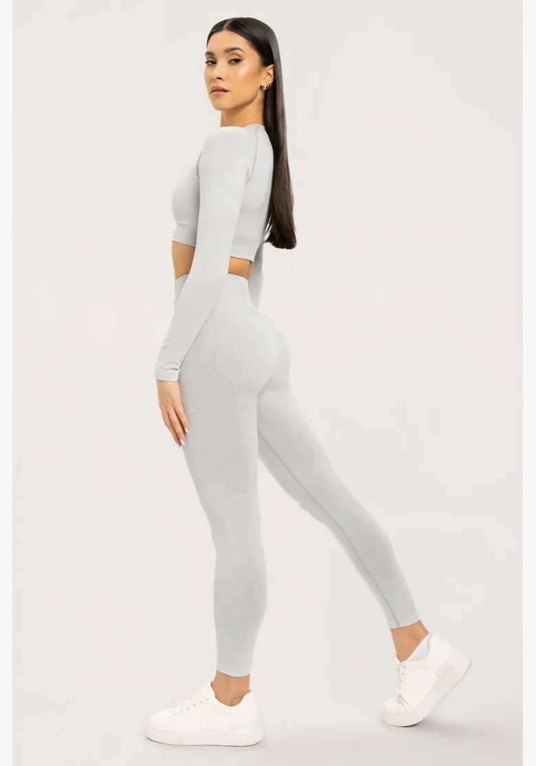 Gym Glamour Stone Washed bianche • NebShop