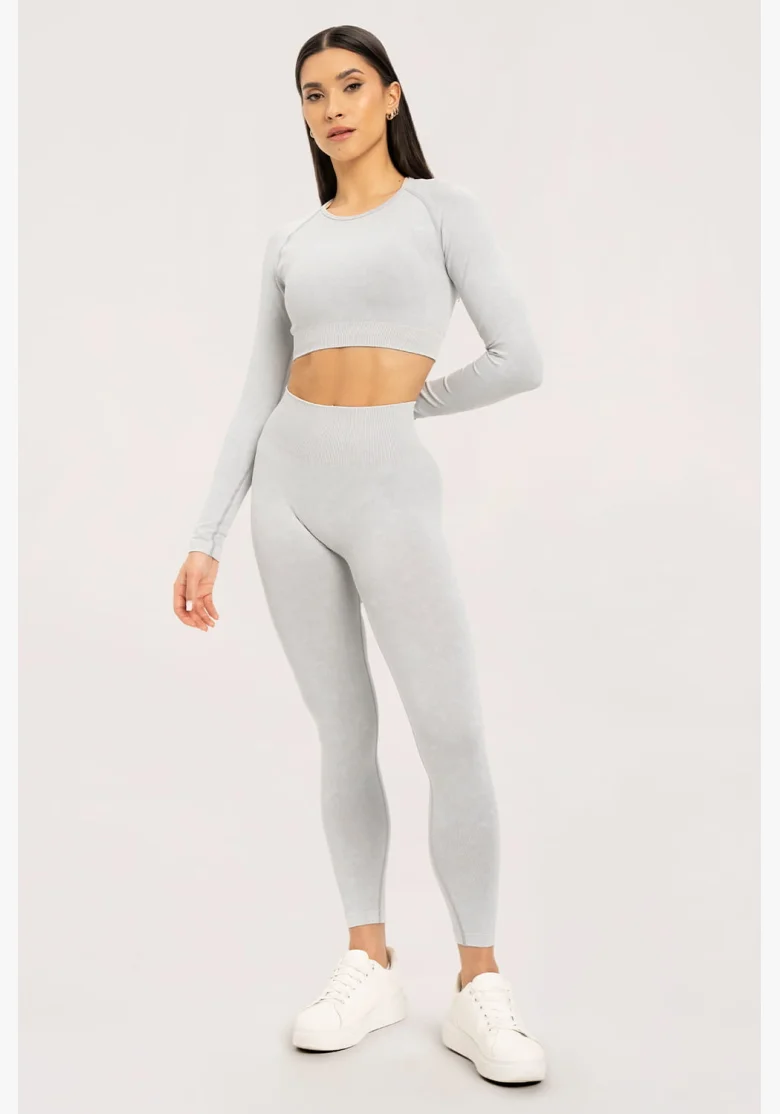 Gym Glamour Stone Washed bianche • NebShop