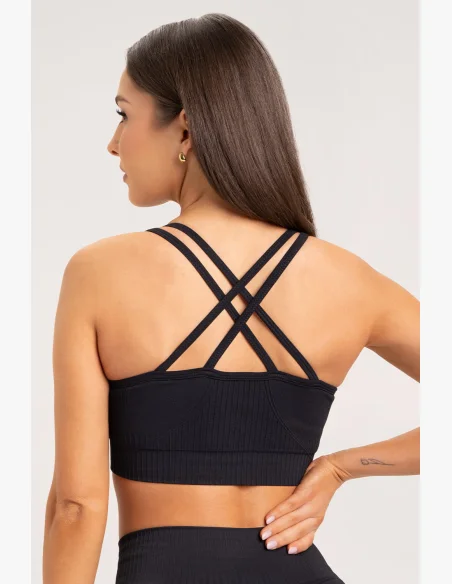 Gym Glamour Push Up Bra 2.0 Nera • NebShop