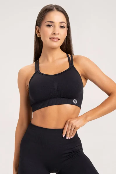 Gym Glamour Push Up Bra 2.0 Nera • NebShop