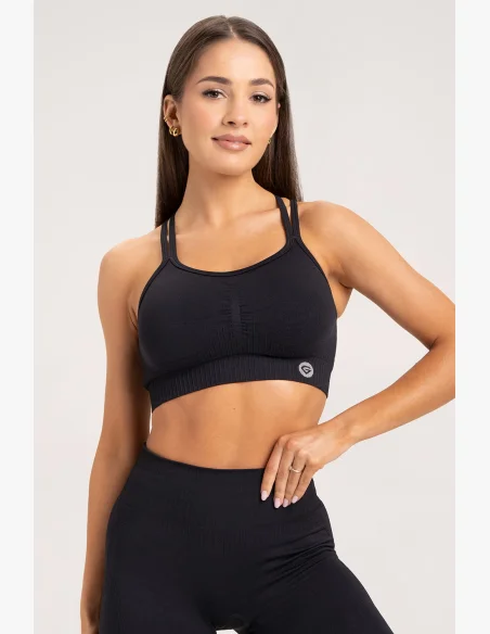 Gym Glamour Push Up Bra 2.0 Nera • NebShop