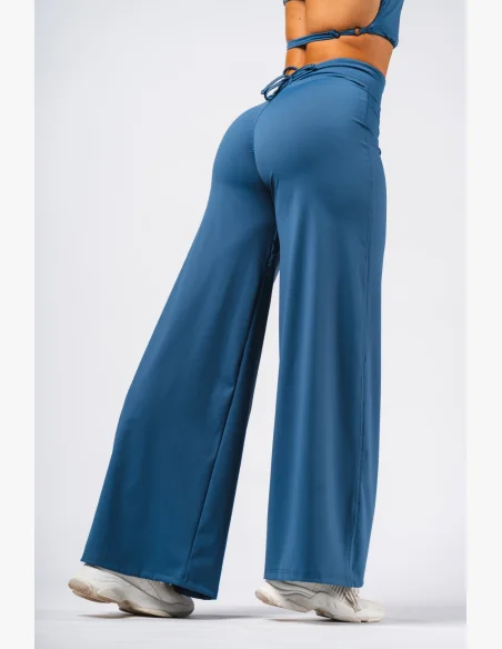 NEBBIA Deni x NEBBIA Flared pantaloni a vita alta blu