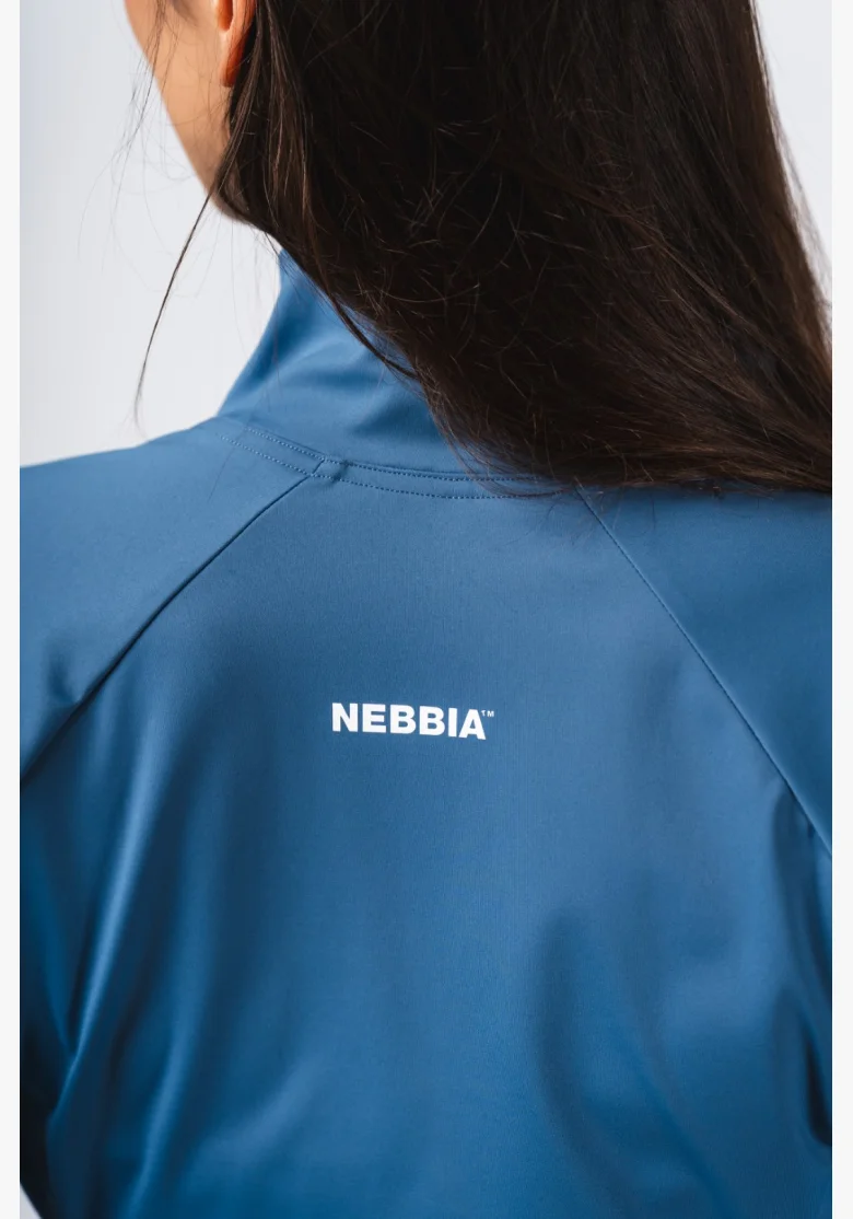 NEBBIA Deni x NEBBIA Fitness tracktop con zip blu