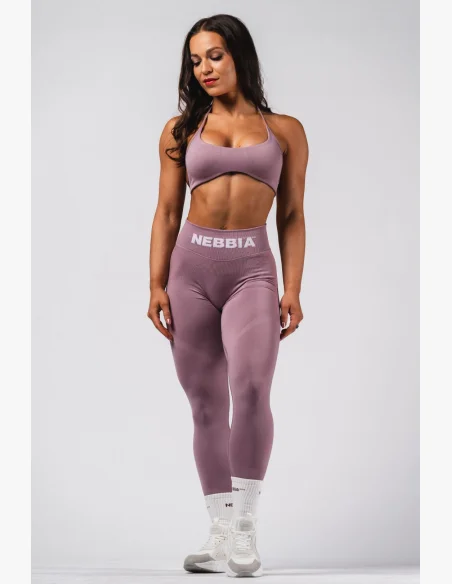 NEBBIA Leggings seamless extra push-up con vita alta Flow Seamless rosa