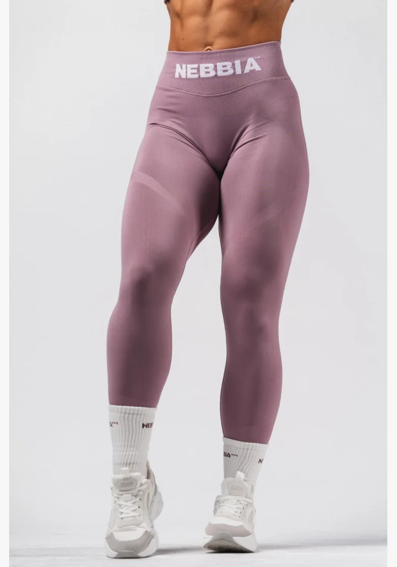 NEBBIA Leggings seamless extra push-up con vita alta Flow Seamless rosa