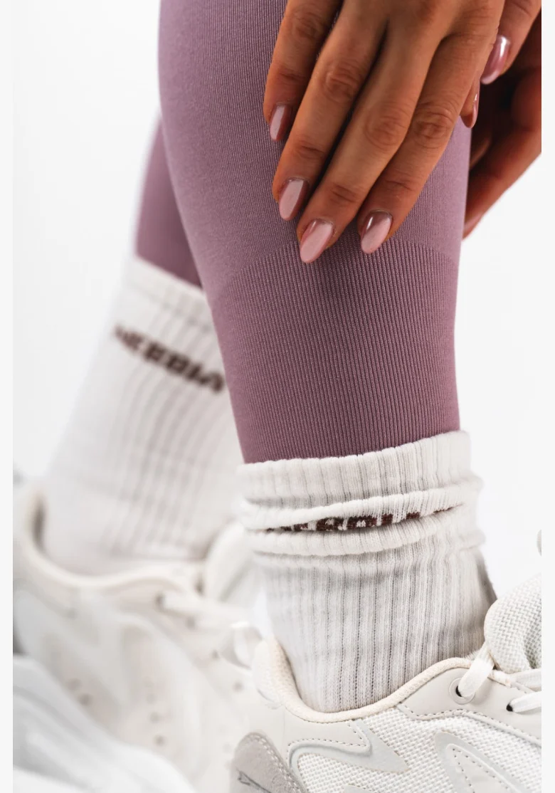 NEBBIA Leggings seamless extra push-up con vita alta Flow Seamless rosa