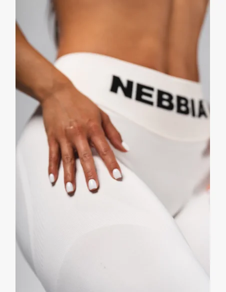 NEBBIA Leggings extra push-up senza cuciture a vita alta Flow Seamless crema