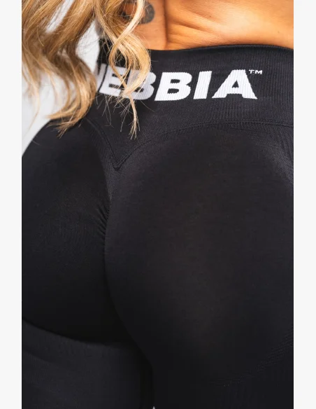 NEBBIA Leggings seamless extra push-up con vita alta Flow Seamless neri