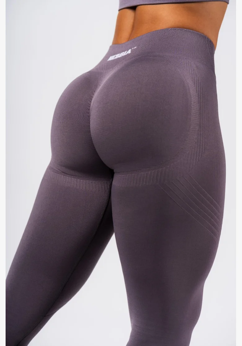 NEBBIA Leggings modellanti senza cuciture maximum push-up FLOW SEAMLESS grigio