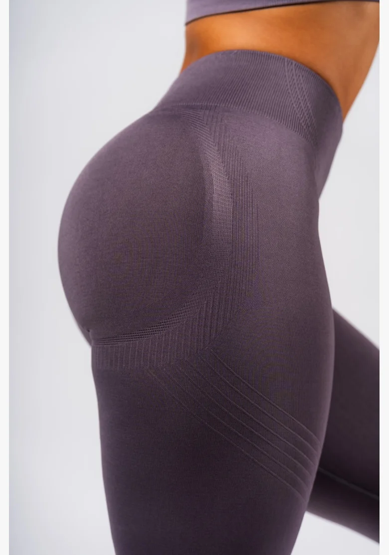 NEBBIA Leggings modellanti senza cuciture maximum push-up FLOW SEAMLESS grigio