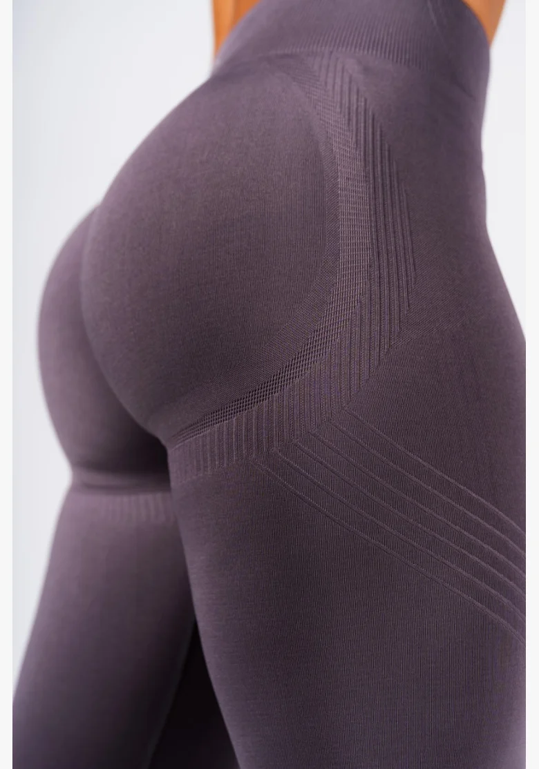 NEBBIA Leggings modellanti senza cuciture maximum push-up FLOW SEAMLESS grigio