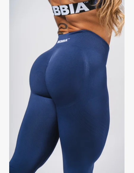 NEBBIA Leggings push-up senza cuciture massimizzanti FLOW SEAMLESS blu