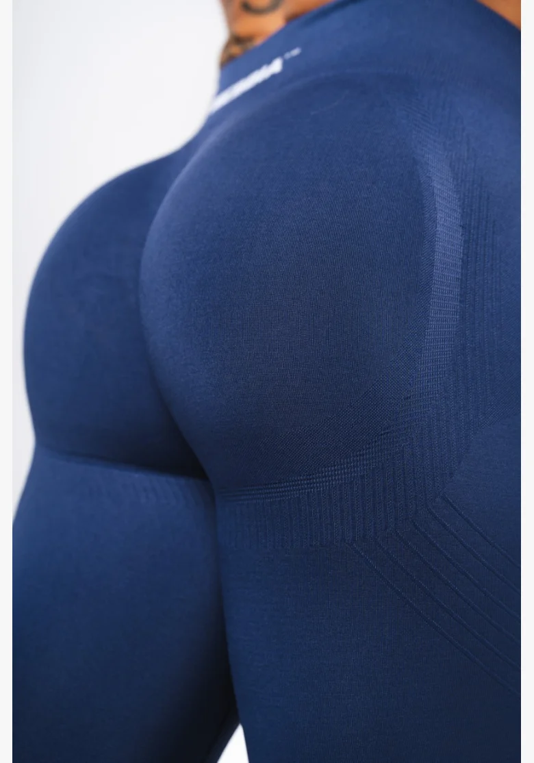 NEBBIA Leggings push-up senza cuciture massimizzanti FLOW SEAMLESS blu