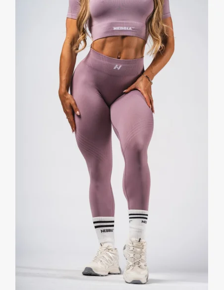 NEBBIA Shape Seamless maximum push-up leggings FLOW SEAMLESS rosa