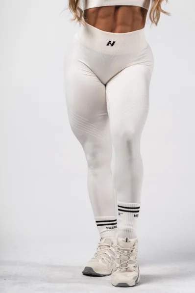 NEBBIA Leggings push-up senza cuciture maximum modellanti FLOW SEAMLESS crema 2
