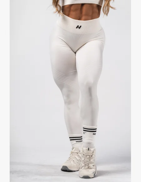 NEBBIA Leggings push-up senza cuciture maximum modellanti FLOW SEAMLESS crema