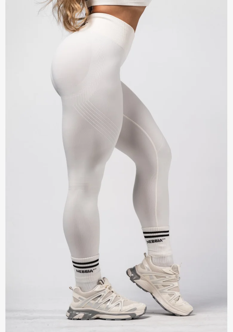 NEBBIA Leggings push-up senza cuciture maximum modellanti FLOW SEAMLESS crema