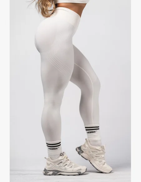 NEBBIA Leggings push-up senza cuciture maximum modellanti FLOW SEAMLESS crema