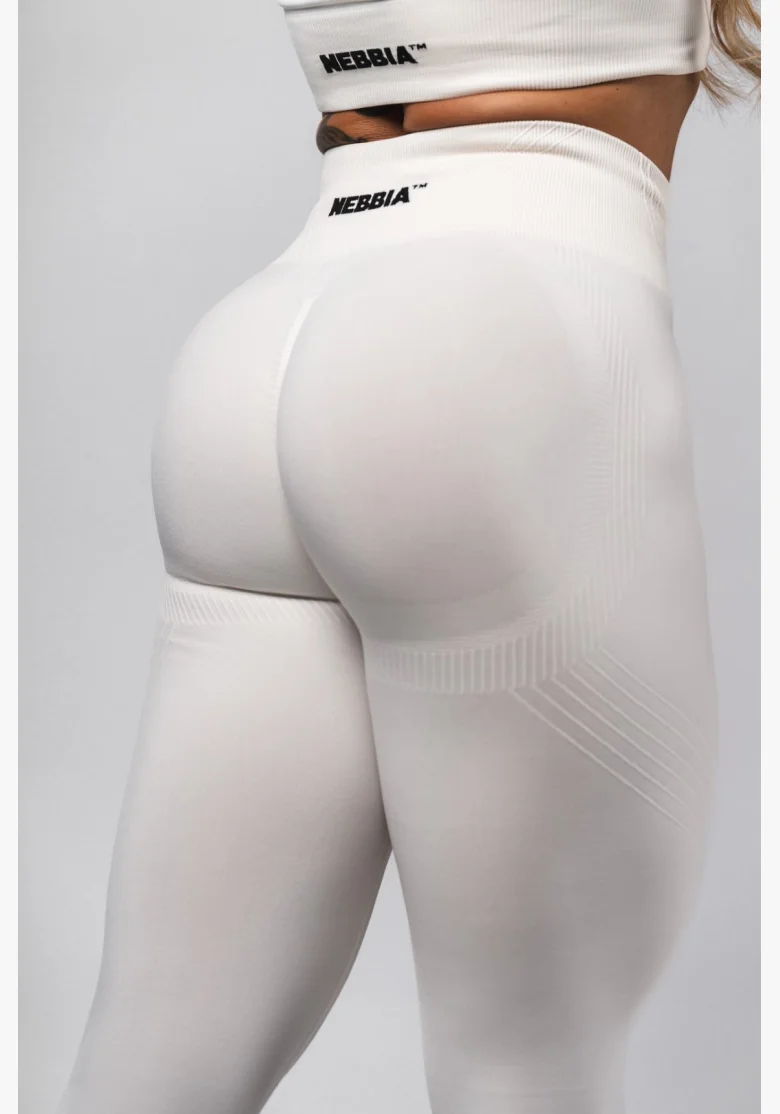 NEBBIA Leggings push-up senza cuciture maximum modellanti FLOW SEAMLESS crema