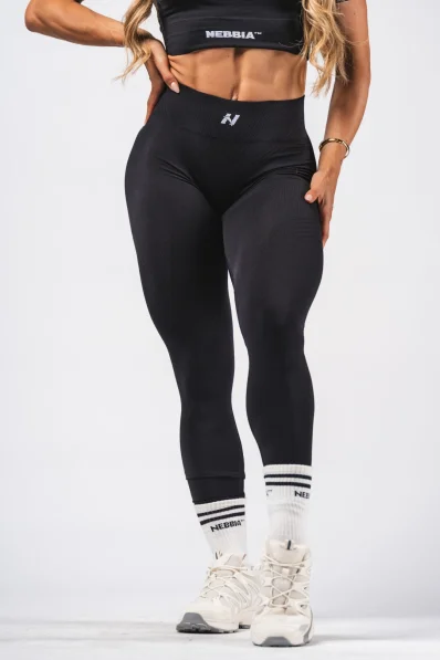 NEBBIA Leggings push-up senza cuciture modellanti FLOW SEAMLESS neri 2