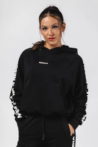 NEBBIA Felpa con cappuccio OFF-DUTY nera