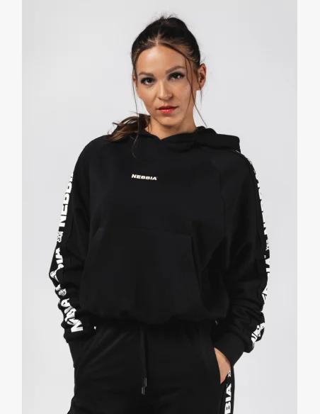 NEBBIA Felpa con cappuccio OFF-DUTY nera