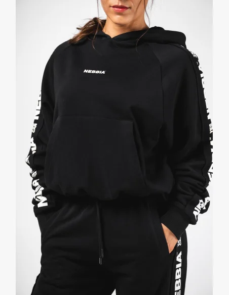 NEBBIA Felpa con cappuccio OFF-DUTY nera