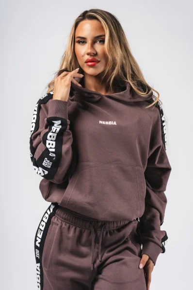 NEBBIA Felpa con cappuccio OFF-DUTY marrone