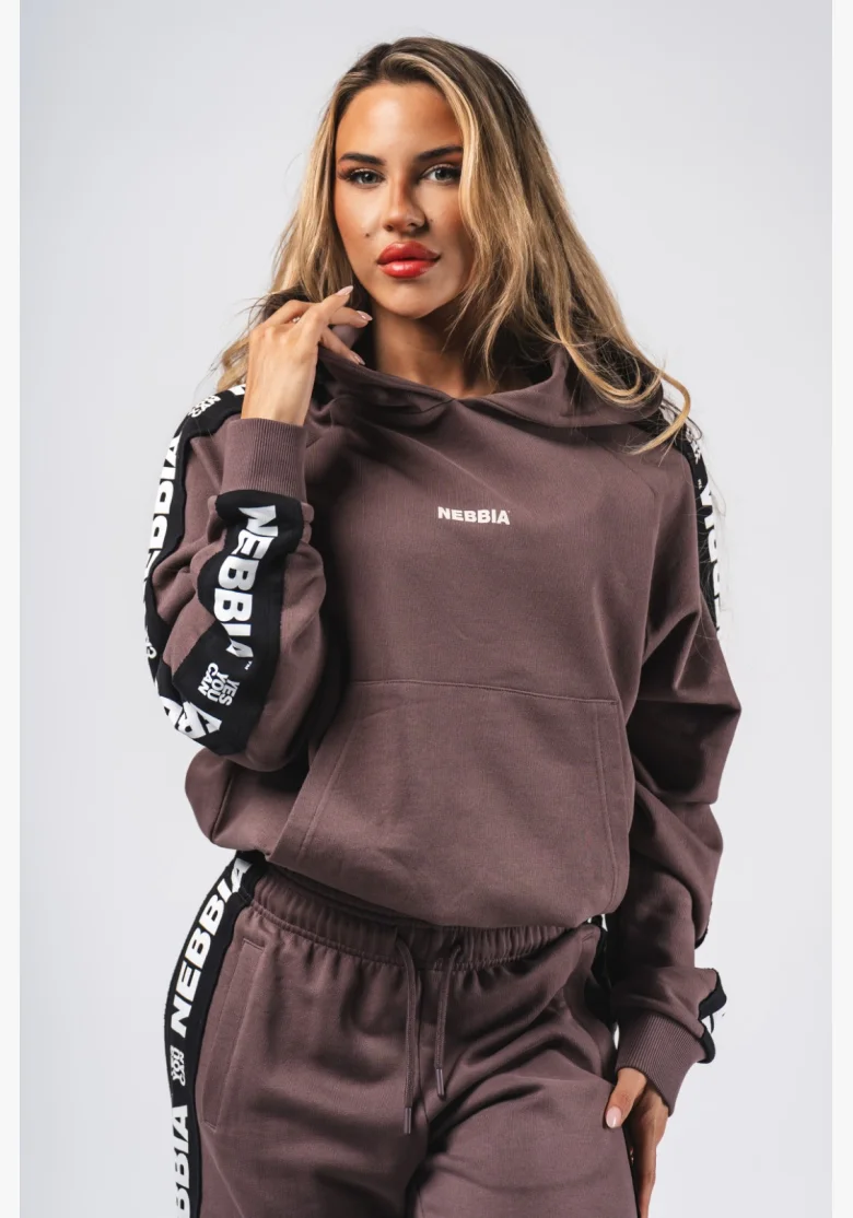 NEBBIA Felpa con cappuccio OFF-DUTY marrone