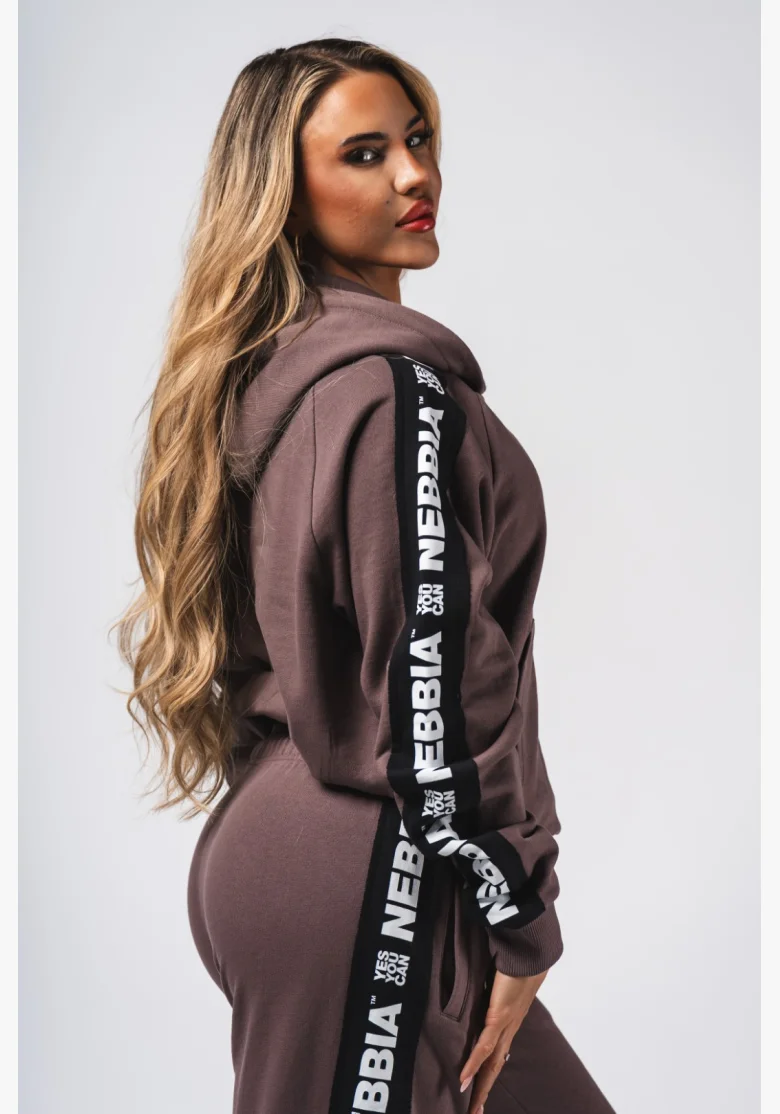 NEBBIA Felpa con cappuccio OFF-DUTY marrone