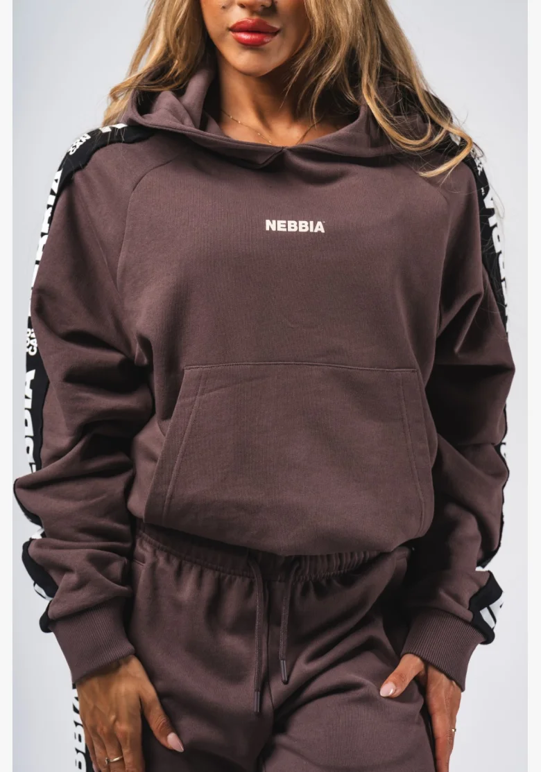 NEBBIA Felpa con cappuccio OFF-DUTY marrone