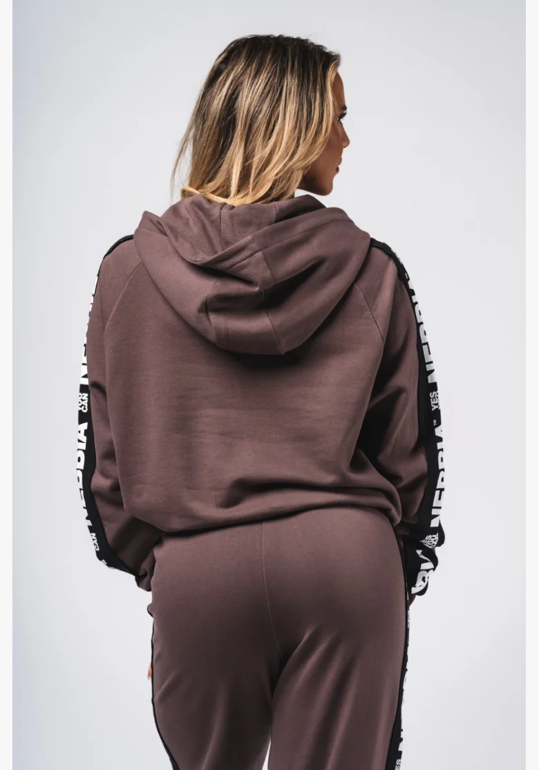 NEBBIA Felpa con cappuccio OFF-DUTY marrone