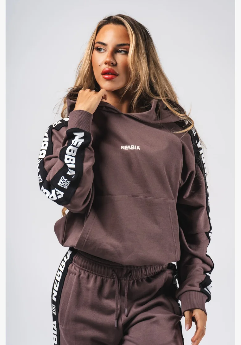 NEBBIA Felpa con cappuccio OFF-DUTY marrone