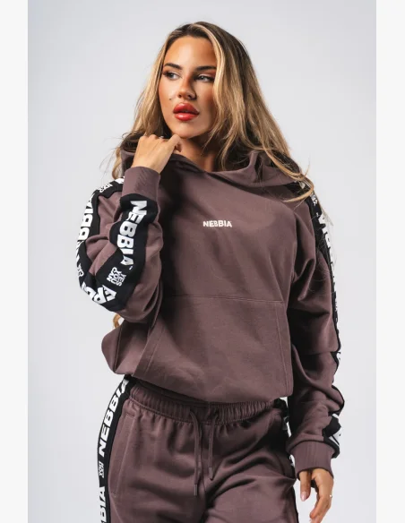 NEBBIA Felpa con cappuccio OFF-DUTY marrone
