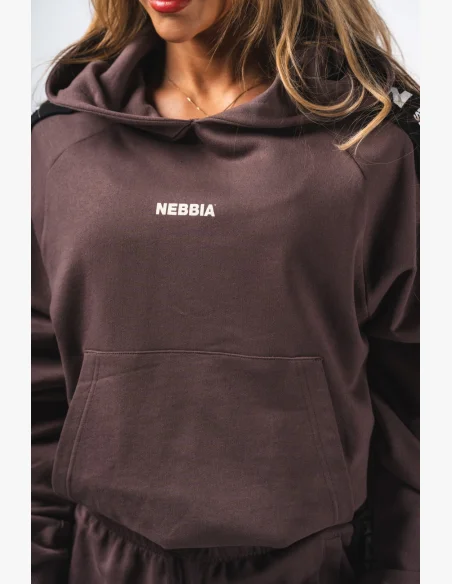 NEBBIA Felpa con cappuccio OFF-DUTY marrone