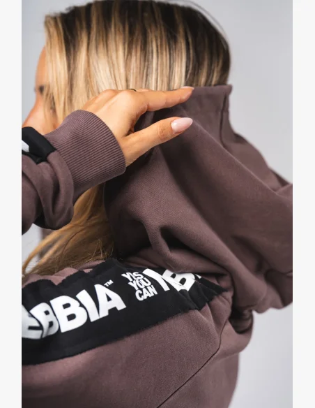 NEBBIA Felpa con cappuccio OFF-DUTY marrone