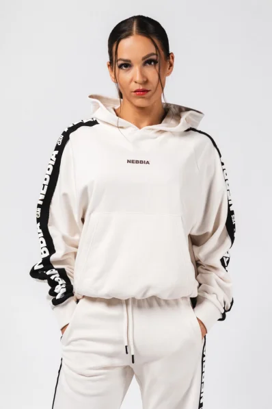 NEBBIA Felpa con cappuccio OFF-DUTY crema