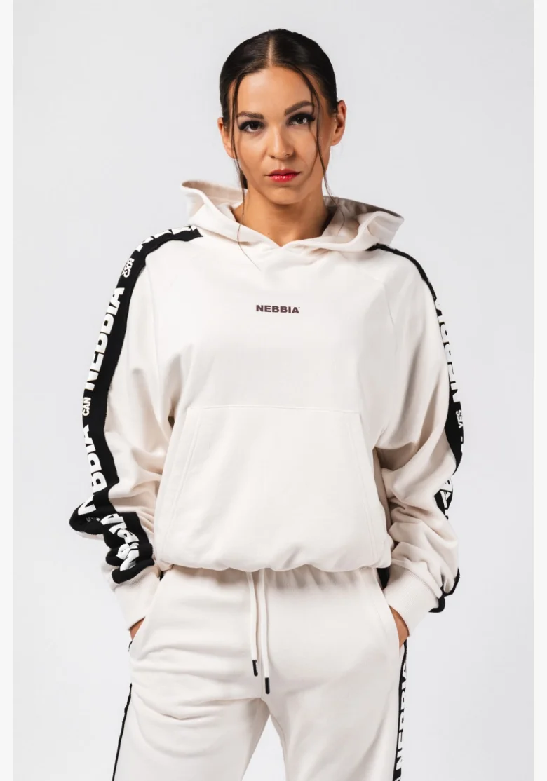 NEBBIA Felpa con cappuccio OFF-DUTY crema