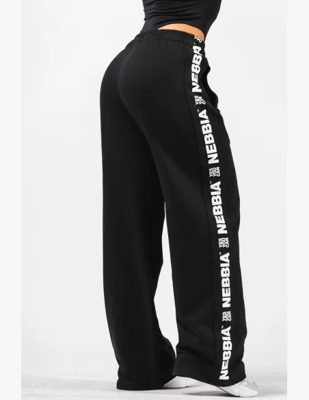 NEBBIA Pantaloni dritti URBAN neri