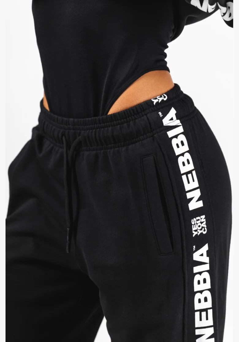 NEBBIA Pantaloni dritti URBAN neri
