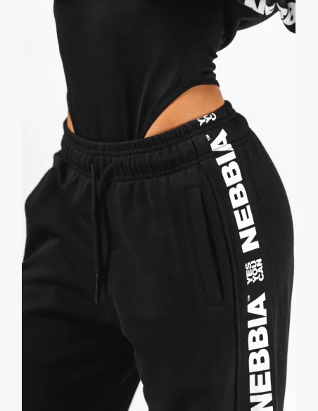 NEBBIA Pantaloni dritti URBAN neri