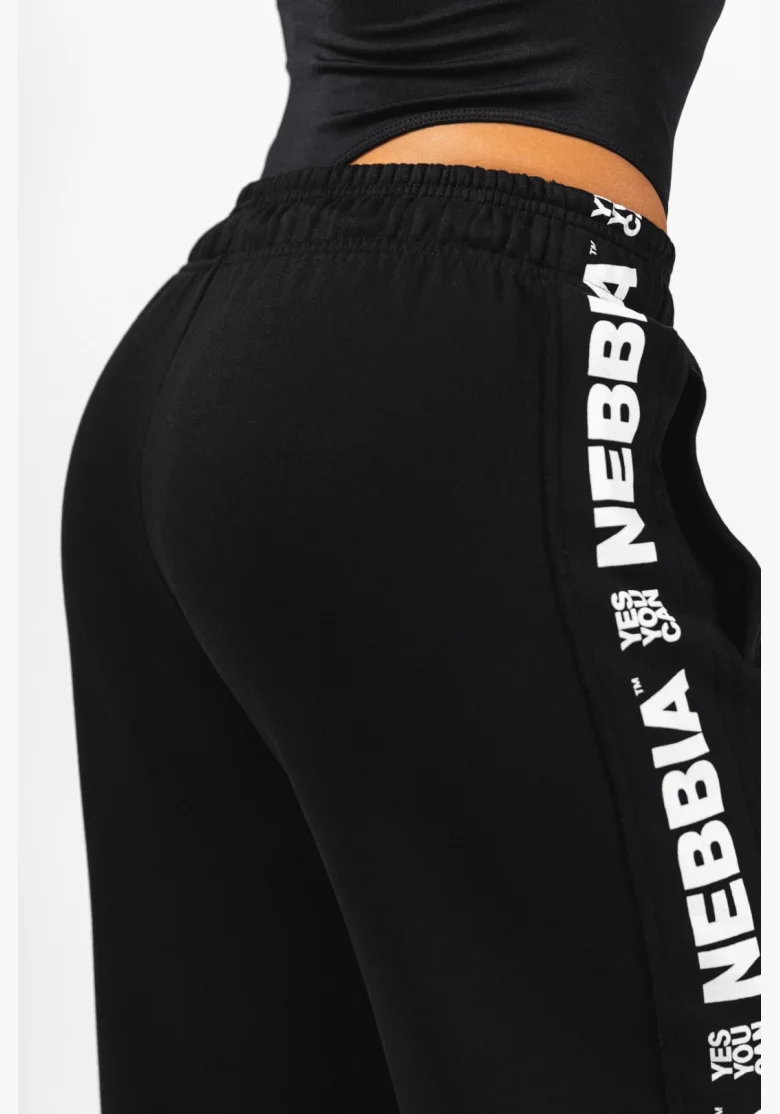 NEBBIA Pantaloni dritti URBAN neri