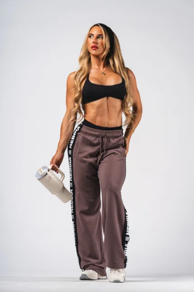 NEBBIA Pantaloni Straight Leg URBAN marroni