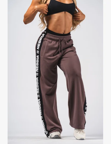 NEBBIA Pantaloni Straight Leg URBAN marroni