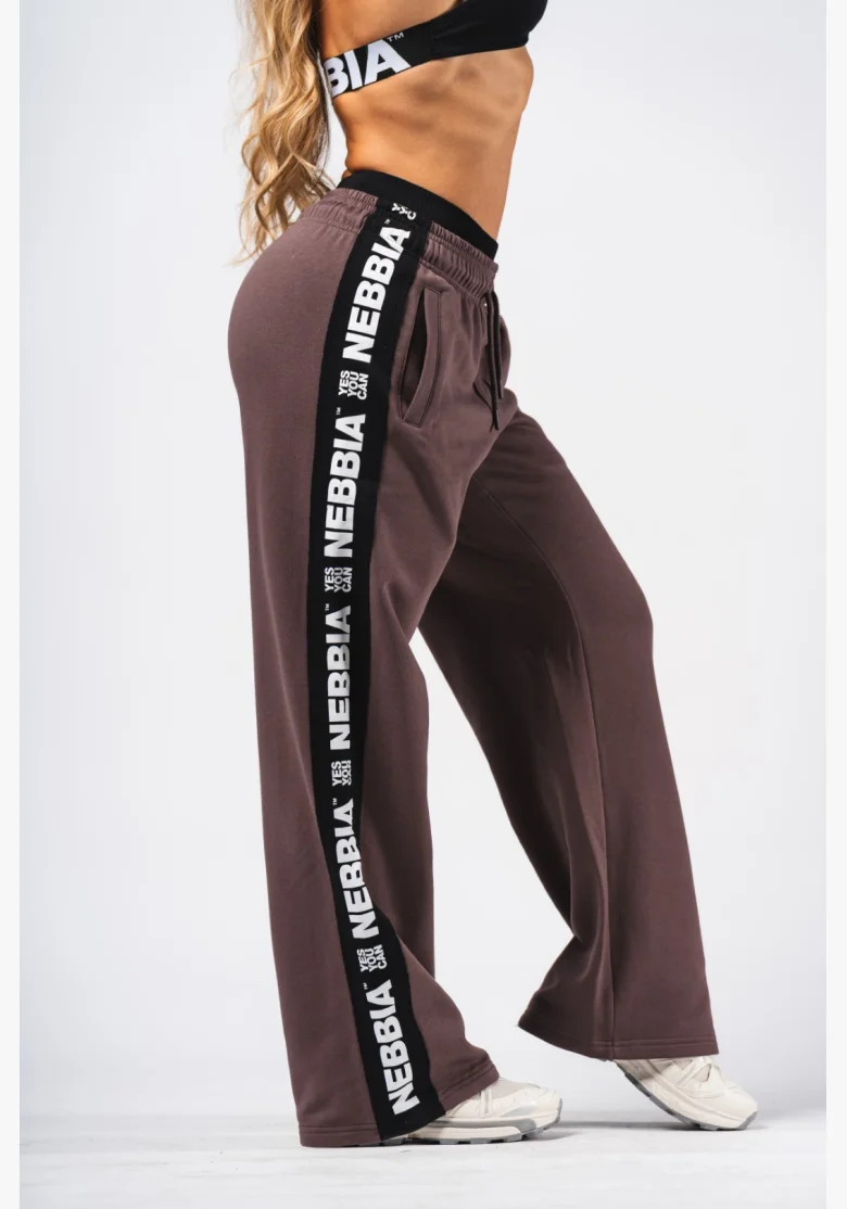 NEBBIA Pantaloni Straight Leg URBAN marroni