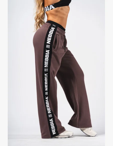 NEBBIA Pantaloni Straight Leg URBAN marroni